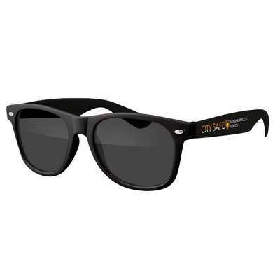 Two-Tone Retro Vibes Black Frame Sunglasses