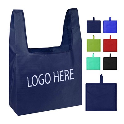 Foldable Shopping Grocery Tote Bag W/Inner Pouch