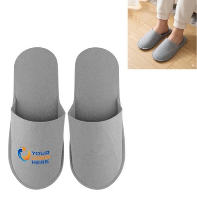 Disposable felt spa slippers