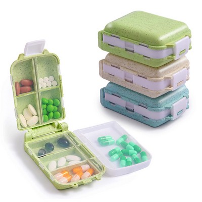 3 Pack Pill Case with 8 Compartments