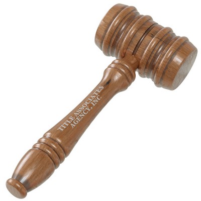 Mallet Style Miniature Novelty Gavel Imprinted