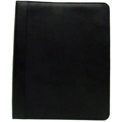1'' Ashlin® Designer Midnight Black Pascual Napoli Napa 3-Ring Presentation Organizer Binder