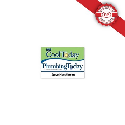 Full Color Name Badge w/ Personalization (2.5x3.5") Rectangle