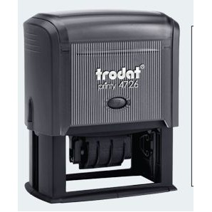 Trodat® Printy Dater Rectangle Self Inking Stamp (1 1/2" x 3"), Customizable