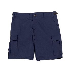 Navy Blue Camouflage B.D.U. Shorts