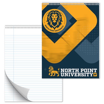 Spiral Bound Notebook - 50 Sheets - 8x10.5 (Top Bound)