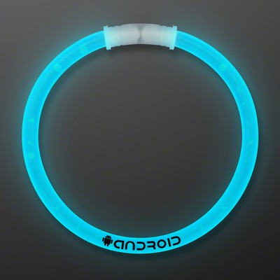 8 inch Dark Aqua Glow Bracelets - PRINTED