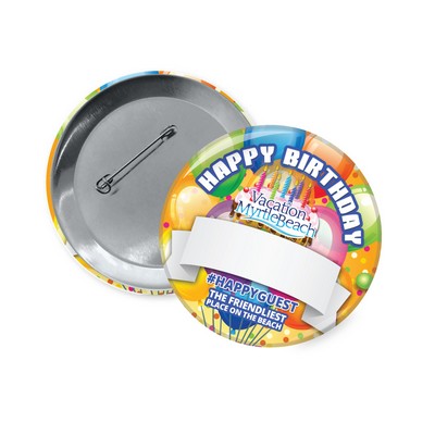 4" Round Custom Button (72 Hour Service)