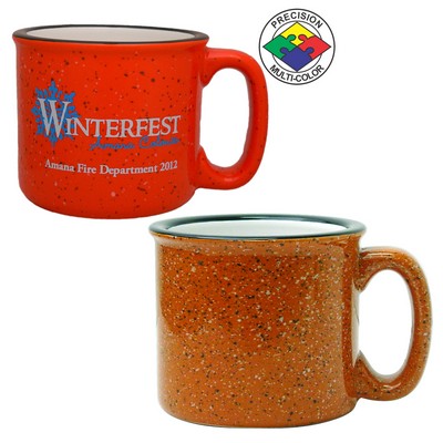 15 Oz. Terra Cotta & White Campfire Mug - Dishwasher Safe - Precision Spot Color