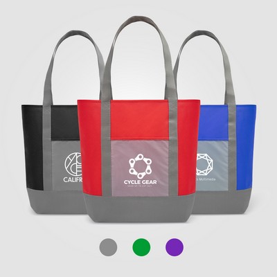 Glenwood - Non-Woven Tote Bag with 210D Pocket - Silkscreen