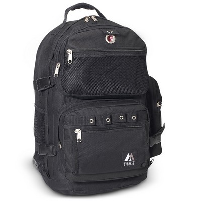 Everest Oversize Deluxe Backpack, Black, 30L