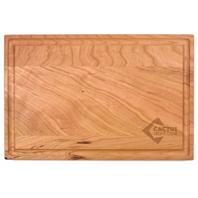 8" x 12" Cherry Rectangular Cutting Board with Juice Groove
