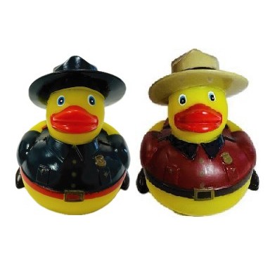 Rubber Canadian Trooper Duck