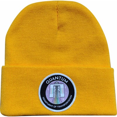 Classic Cuffed Beanie with Woven Patch