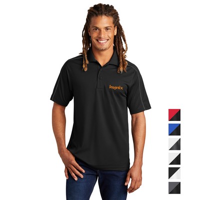Sport-Tek Micropique Sport-Wick Piped Embroidered Polo