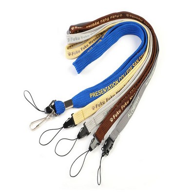 Polyester Silk Screen Lanyard