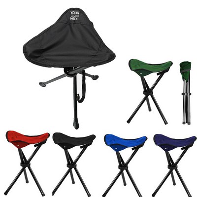 Folding Tripod Stool With Carrying Bag