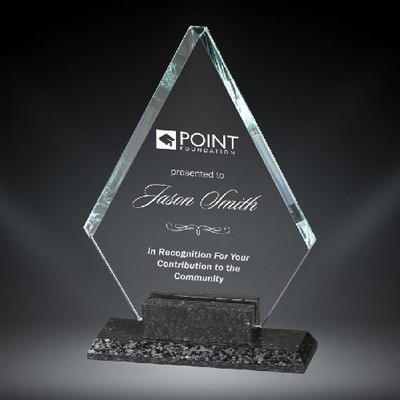 Victoria Glass Award, 7 1/2"H