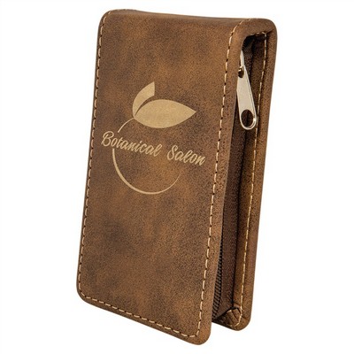 7-Piece Rustic/Gold Leatherette Manicure Gift Set