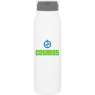 32 oz h2go Flex Water Bottle (White)
