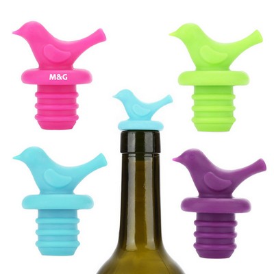 Creative Bird Shape Silicone Wine Bottle Cap/Stopper