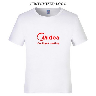 Customized round neck quick drying Solid color T-shirts