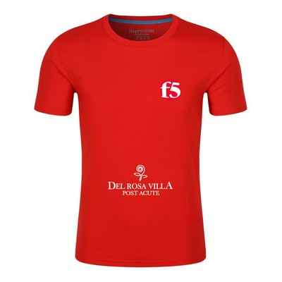 Customized round neck Pure cotton Solid color T-shirts