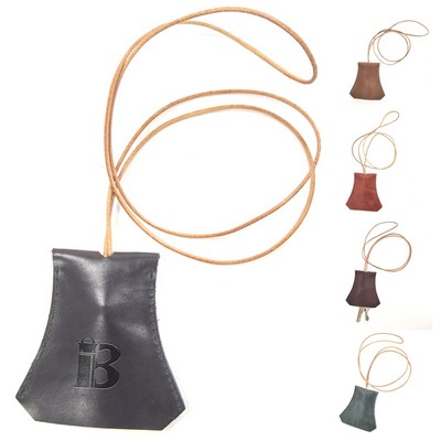 Genuine Leather Pull-out household halterneck key pouch