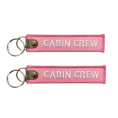 Embroidered Fabric Keychain Tag MOQ 50pcs