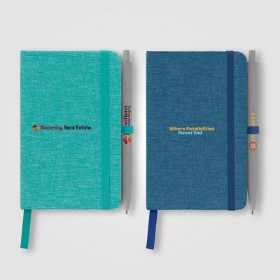 Melville 3.5'' x 5.5'' RPET Notebook - Full-Color Inkjet