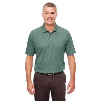 UltraClub Men's Heathered Piqué Polo