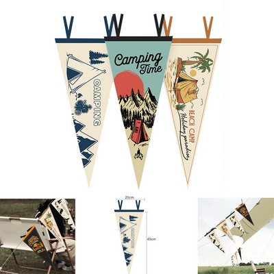 8'' x 18'' - Custom Printed Felt Pennant
