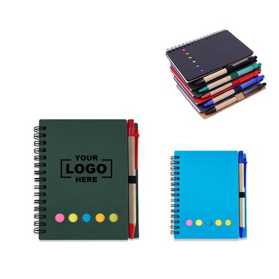 Sticky Notes Spiral Notebook.