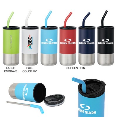 18 Oz. Cup w/ Straw