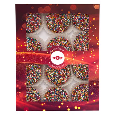 Luxury Chocolate Oreo® Gift Sets - 12 Piece - Rainbow Nonpareils