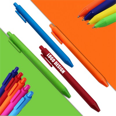 Colorful Matte Medium Ballpoint Pens Set