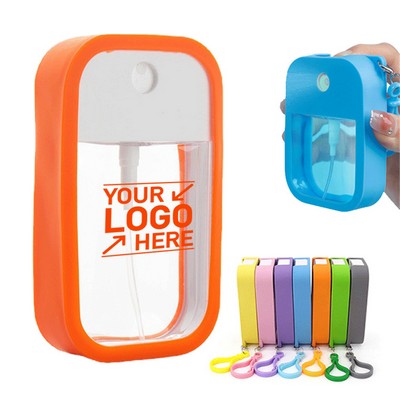 1.3 Oz Silicone Hand Sanitizer Spray with Lanyard