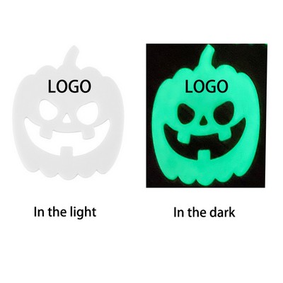 Halloween Glow-in-the-Dark Silicone Pumpkin Coasters 4"x4"