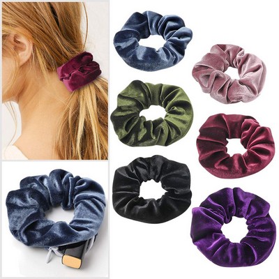 Hair Scrunchies With Zipper Pocket