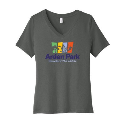 Bella + Canvas Ladies' Relaxed Jersey Short-Sleeve V-Neck T-Shirt