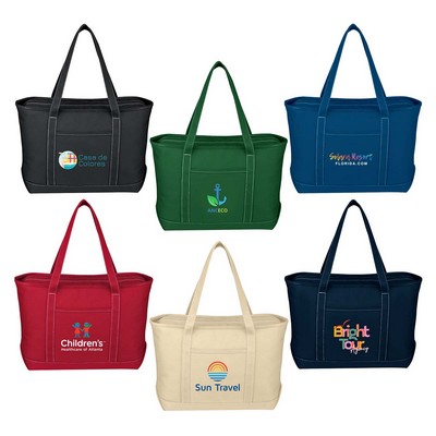 Full Color Large Starboard Cotton Canvas Tote Bag