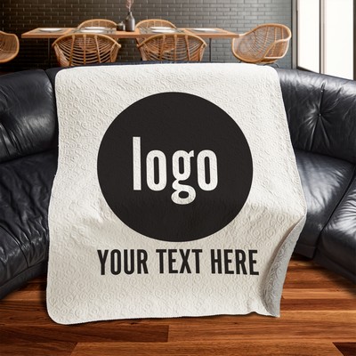 Personalized Corporate Quilted Blanket