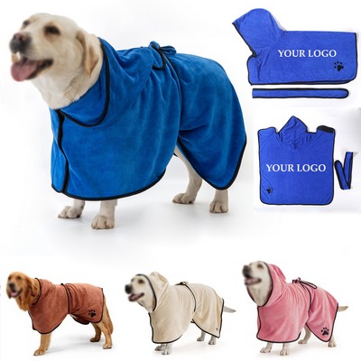 Dry Fast Super Absorbent Dog Bag Bathrobe Drying Towel