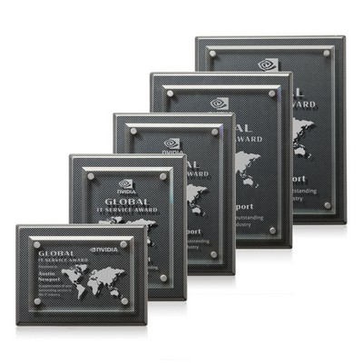Caledon Plaque - Carbon Fibre/Silver