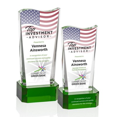 Violetta VividPrint™ Award on Base - Green