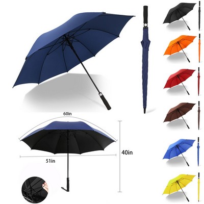 60" Arc - Style Umbrella: A Roomy, All - Weather Companion for Maximum Protection.