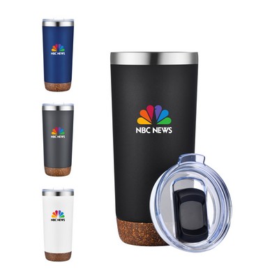 Union Printed - 20 oz Vacuum Tumbler w/ Cork Bottom - Full Color