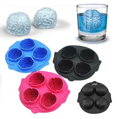 Silicone Brain Ice Mold Tray