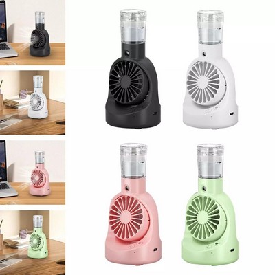 Handheld Mini Desktop Misting Spray Fan