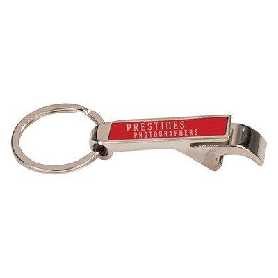 2.5" Red Bottle Opener Keychain